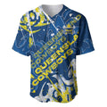 Personalized North Queensland Cowboys Rugby Baseball Jersey Urban Street Graffiti Style - Distressed Splatter Elements