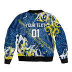 Personalized North Queensland Cowboys Rugby Bomber Jacket Urban Street Graffiti Style - Distressed Splatter Elements