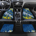 Personalized North Queensland Cowboys Rugby Car Mats Urban Street Graffiti Style - Distressed Splatter Elements