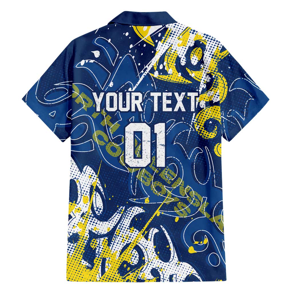 Personalized North Queensland Cowboys Rugby Family Matching Long Sleeve Bodycon Dress and Hawaiian Shirt Urban Street Graffiti Style - Distressed Splatter Elements