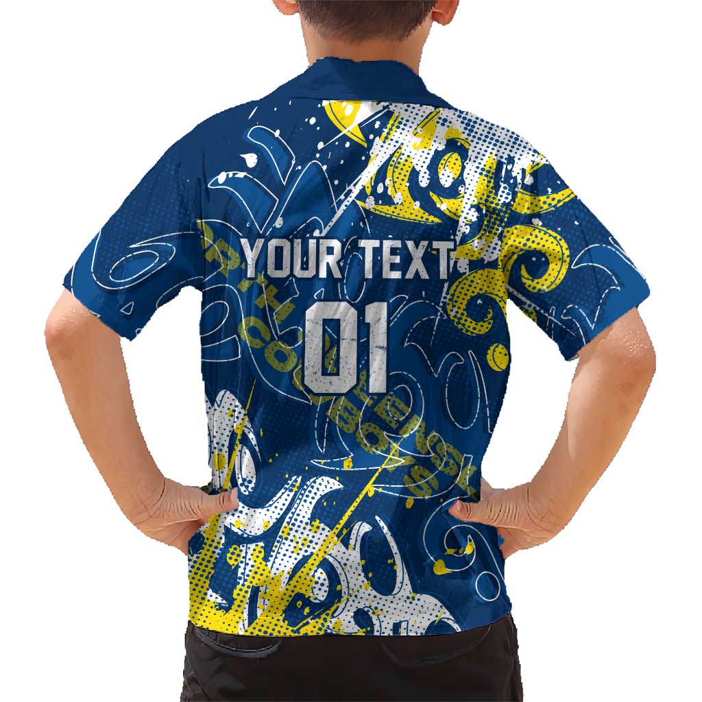 Personalized North Queensland Cowboys Rugby Family Matching Off Shoulder Maxi Dress and Hawaiian Shirt Urban Street Graffiti Style - Distressed Splatter Elements