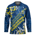 Personalized North Queensland Cowboys Rugby Hockey Jersey Urban Street Graffiti Style - Distressed Splatter Elements