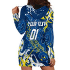 Personalized North Queensland Cowboys Rugby Hoodie Dress Urban Street Graffiti Style - Distressed Splatter Elements