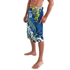 Personalized North Queensland Cowboys Rugby Lavalava Urban Street Graffiti Style - Distressed Splatter Elements