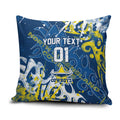 Personalized North Queensland Cowboys Rugby Pillow Cover Urban Street Graffiti Style - Distressed Splatter Elements
