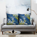 Personalized North Queensland Cowboys Rugby Pillow Cover Urban Street Graffiti Style - Distressed Splatter Elements