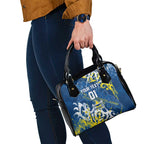 Personalized North Queensland Cowboys Rugby Shoulder Handbag Urban Street Graffiti Style - Distressed Splatter Elements
