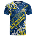 Personalized North Queensland Cowboys Rugby T Shirt Urban Street Graffiti Style - Distressed Splatter Elements