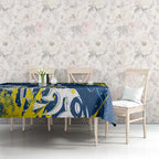 Personalized North Queensland Cowboys Rugby Tablecloth Urban Street Graffiti Style - Distressed Splatter Elements