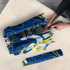 Personalized North Queensland Cowboys Rugby Umbrella Urban Street Graffiti Style - Distressed Splatter Elements
