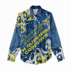 Personalized North Queensland Cowboys Rugby Women Casual Shirt Urban Street Graffiti Style - Distressed Splatter Elements