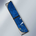 Personalized Parramatta Eels Rugby Auto Sun Shade Urban Street Graffiti Style - Distressed Splatter Elements