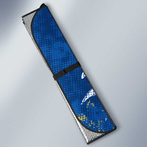 Personalized Parramatta Eels Rugby Auto Sun Shade Urban Street Graffiti Style - Distressed Splatter Elements