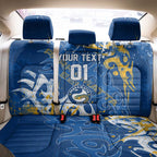 Personalized Parramatta Eels Rugby Back Car Seat Cover Urban Street Graffiti Style - Distressed Splatter Elements