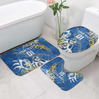 Personalized Parramatta Eels Rugby Bathroom Set Urban Street Graffiti Style - Distressed Splatter Elements
