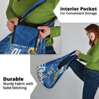 Personalized Parramatta Eels Rugby Grocery Bag Urban Street Graffiti Style - Distressed Splatter Elements