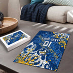 Personalized Parramatta Eels Rugby Puzzle Urban Street Graffiti Style - Distressed Splatter Elements