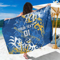 Personalized Parramatta Eels Rugby Sarong Urban Street Graffiti Style - Distressed Splatter Elements