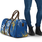Personalized Parramatta Eels Rugby Travel Bag Urban Street Graffiti Style - Distressed Splatter Elements