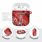 Personalized St. George Illawarra Dragons Rugby AirPods Case Urban Street Graffiti Style - Distressed Splatter Elements