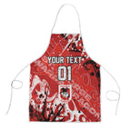 Personalized St. George Illawarra Dragons Rugby Apron Urban Street Graffiti Style - Distressed Splatter Elements