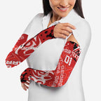 Personalized St. George Illawarra Dragons Rugby Arm Sleeves Urban Street Graffiti Style - Distressed Splatter Elements