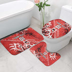 Personalized St. George Illawarra Dragons Rugby Bathroom Set Urban Street Graffiti Style - Distressed Splatter Elements