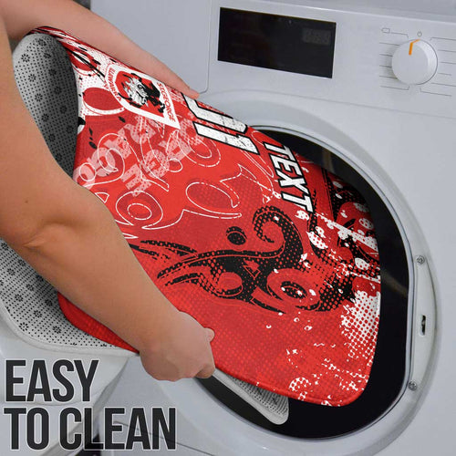 Personalized St. George Illawarra Dragons Rugby Bathroom Set Urban Street Graffiti Style - Distressed Splatter Elements