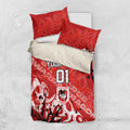 Personalized St. George Illawarra Dragons Rugby Bedding Set Urban Street Graffiti Style - Distressed Splatter Elements
