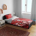 Personalized St. George Illawarra Dragons Rugby Bedding Set Urban Street Graffiti Style - Distressed Splatter Elements