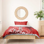 Personalized St. George Illawarra Dragons Rugby Bedding Set Urban Street Graffiti Style - Distressed Splatter Elements