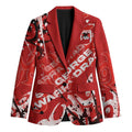 Personalized St. George Illawarra Dragons Rugby Blazer Urban Street Graffiti Style - Distressed Splatter Elements
