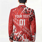 Personalized St. George Illawarra Dragons Rugby Blazer Urban Street Graffiti Style - Distressed Splatter Elements