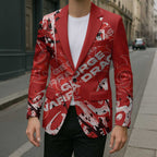 Personalized St. George Illawarra Dragons Rugby Blazer Urban Street Graffiti Style - Distressed Splatter Elements