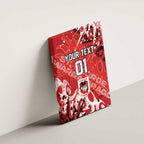 Personalized St. George Illawarra Dragons Rugby Canvas Wall Art Urban Street Graffiti Style - Distressed Splatter Elements