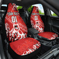 Personalized St. George Illawarra Dragons Rugby Car Seat Cover Urban Street Graffiti Style - Distressed Splatter Elements