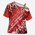 Personalized St. George Illawarra Dragons Rugby Cross Shoulder Shirt Urban Street Graffiti Style - Distressed Splatter Elements