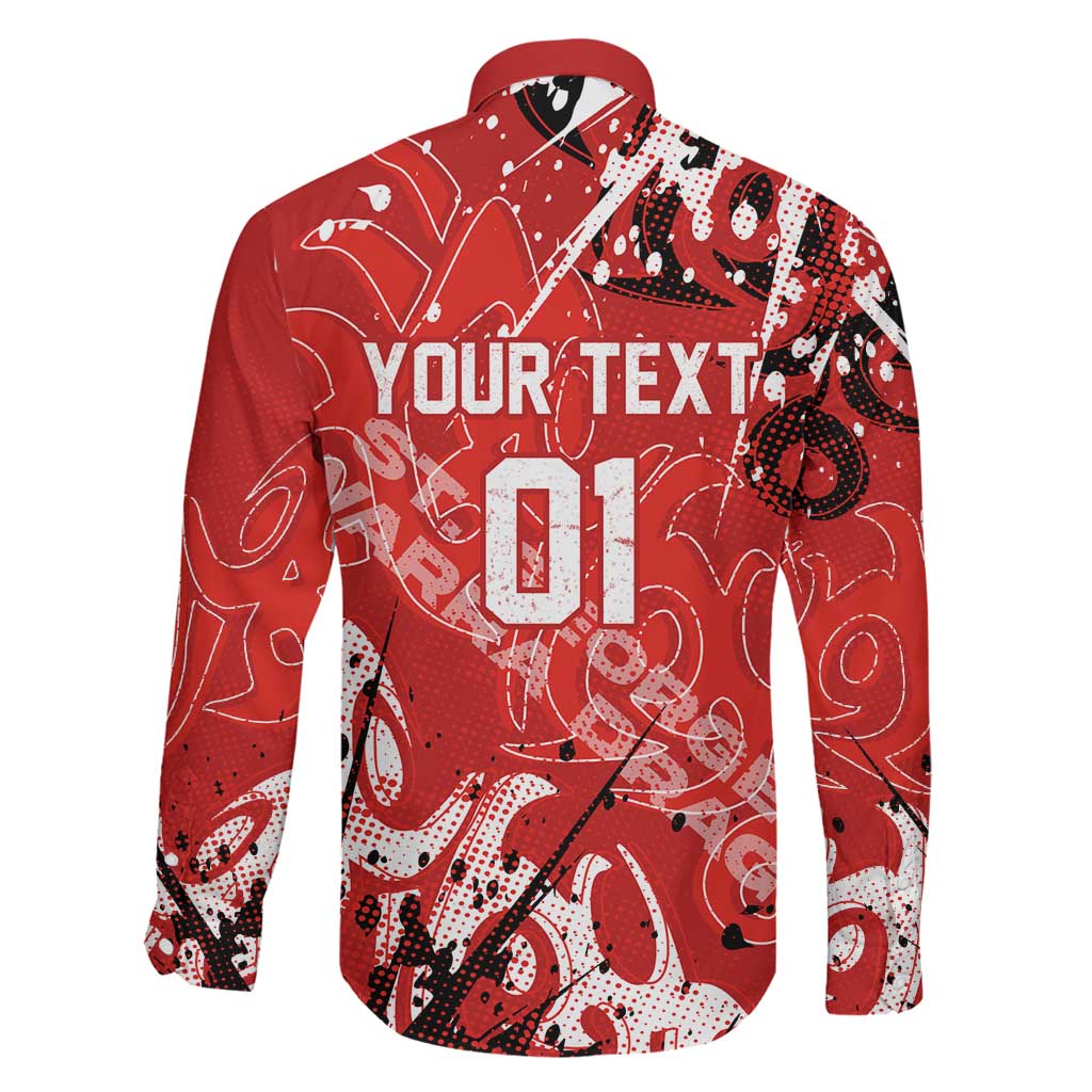 Personalized St. George Illawarra Dragons Rugby Family Matching Tank Maxi Dress and Hawaiian Shirt Urban Street Graffiti Style - Distressed Splatter Elements
