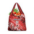 Personalized St. George Illawarra Dragons Rugby Grocery Bag Urban Street Graffiti Style - Distressed Splatter Elements