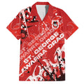 Personalized St. George Illawarra Dragons Rugby Hawaiian Shirt Urban Street Graffiti Style - Distressed Splatter Elements