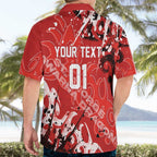 Personalized St. George Illawarra Dragons Rugby Hawaiian Shirt Urban Street Graffiti Style - Distressed Splatter Elements