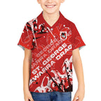 Personalized St. George Illawarra Dragons Rugby Kid Hawaiian Shirt Urban Street Graffiti Style - Distressed Splatter Elements