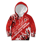 Personalized St. George Illawarra Dragons Rugby Kid Hoodie Urban Street Graffiti Style - Distressed Splatter Elements