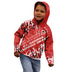 Personalized St. George Illawarra Dragons Rugby Kid Hoodie Urban Street Graffiti Style - Distressed Splatter Elements