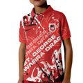 Personalized St. George Illawarra Dragons Rugby Kid Polo Shirt Urban Street Graffiti Style - Distressed Splatter Elements