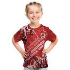 Personalized St. George Illawarra Dragons Rugby Kid T Shirt Urban Street Graffiti Style - Distressed Splatter Elements
