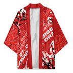 Personalized St. George Illawarra Dragons Rugby Kimono Urban Street Graffiti Style - Distressed Splatter Elements