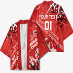 Personalized St. George Illawarra Dragons Rugby Kimono Urban Street Graffiti Style - Distressed Splatter Elements