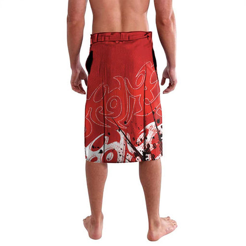 Personalized St. George Illawarra Dragons Rugby Lavalava Urban Street Graffiti Style - Distressed Splatter Elements
