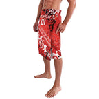 Personalized St. George Illawarra Dragons Rugby Lavalava Urban Street Graffiti Style - Distressed Splatter Elements